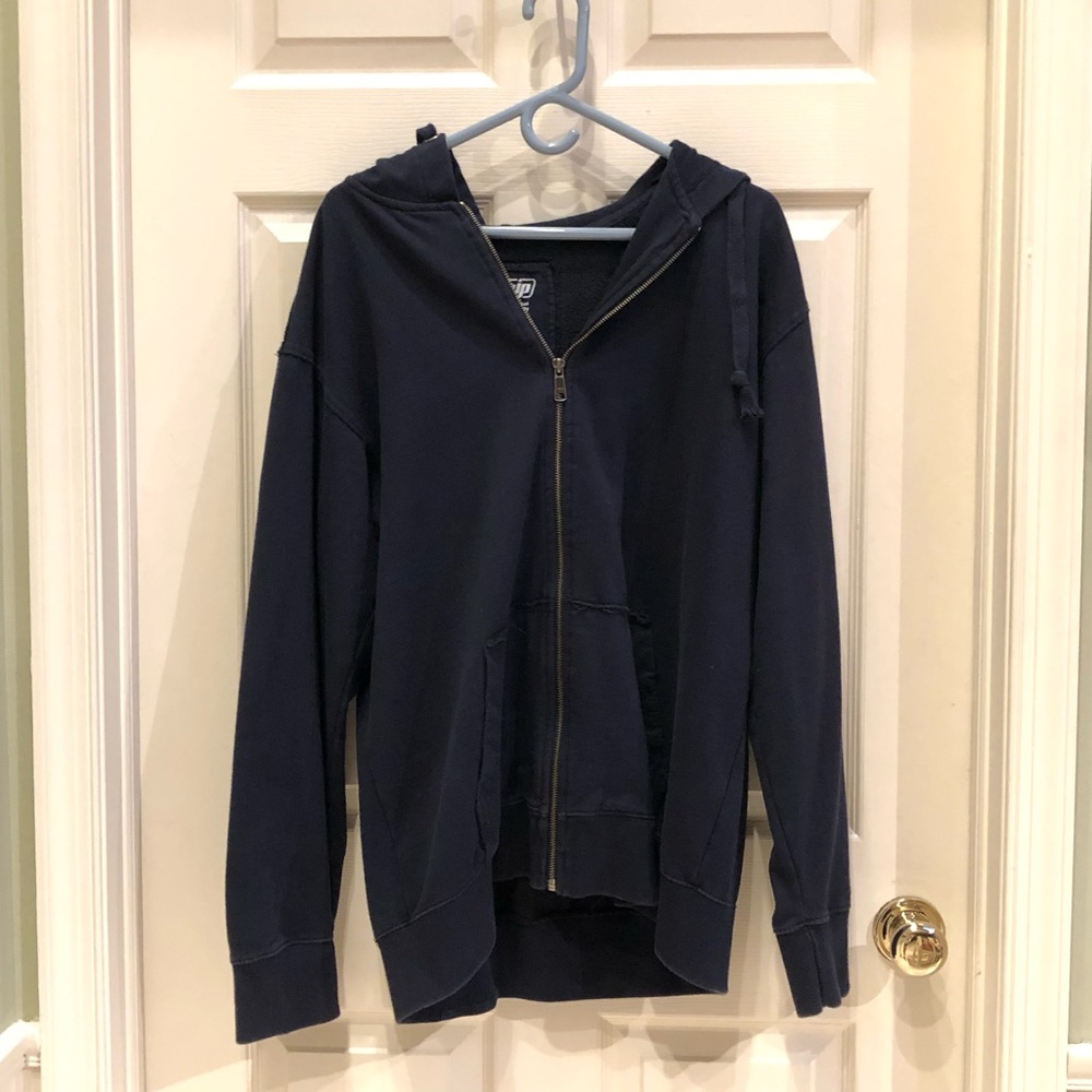 Urban Pipeline Distressed Zip Hoodie